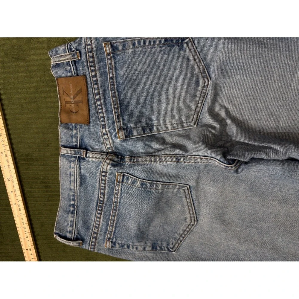 Vintage Calvin Klein Jeans Womens 12 Light Wash‎ HighRise TaperedMade USA AA28